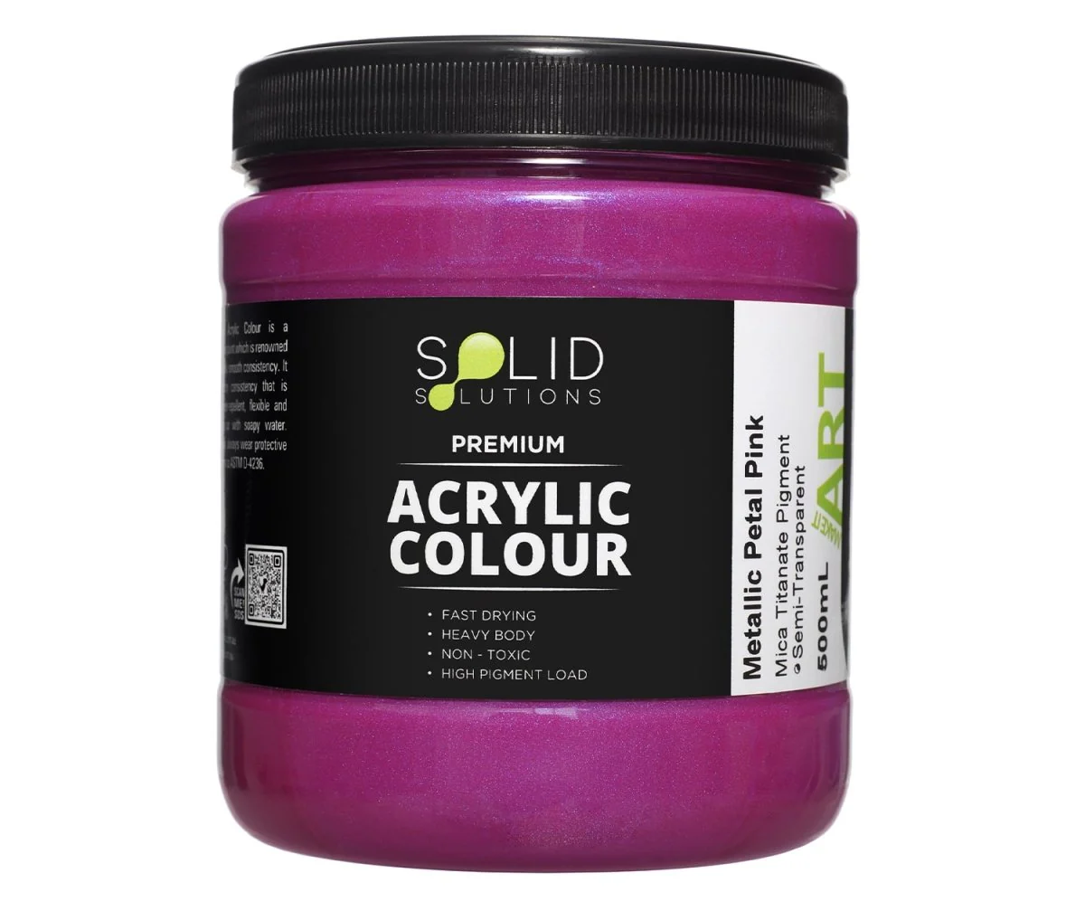 Acrylic Paint | Metallic Petal Pink - 500ml