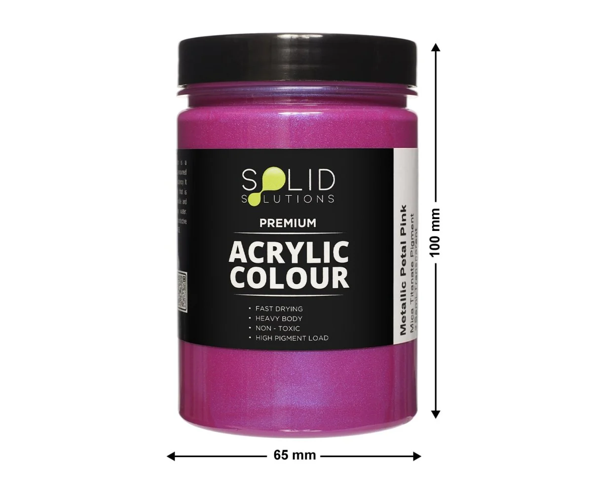 Acrylic Paint | Metallic Petal Pink - 250ml - Image 4