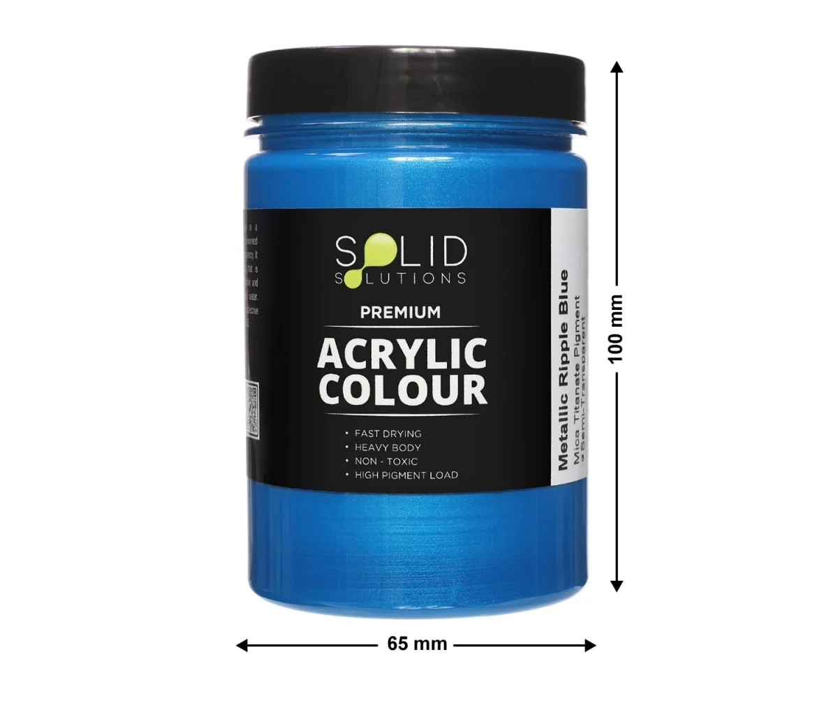 Acrylic Paint | Metallic Ripple Blue - 250ml - Image 4