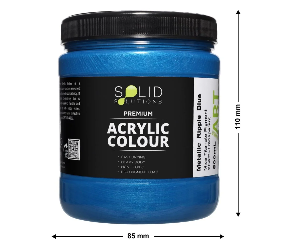 Acrylic Paint | Metallic Ripple Blue - 500ml - Image 3