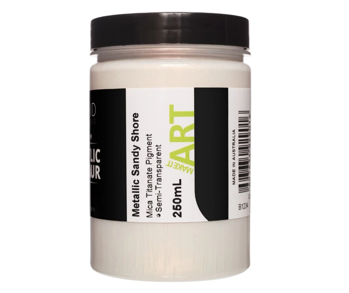 Acrylic Paint | Metallic Sandy Shore - 250ml - Image 3
