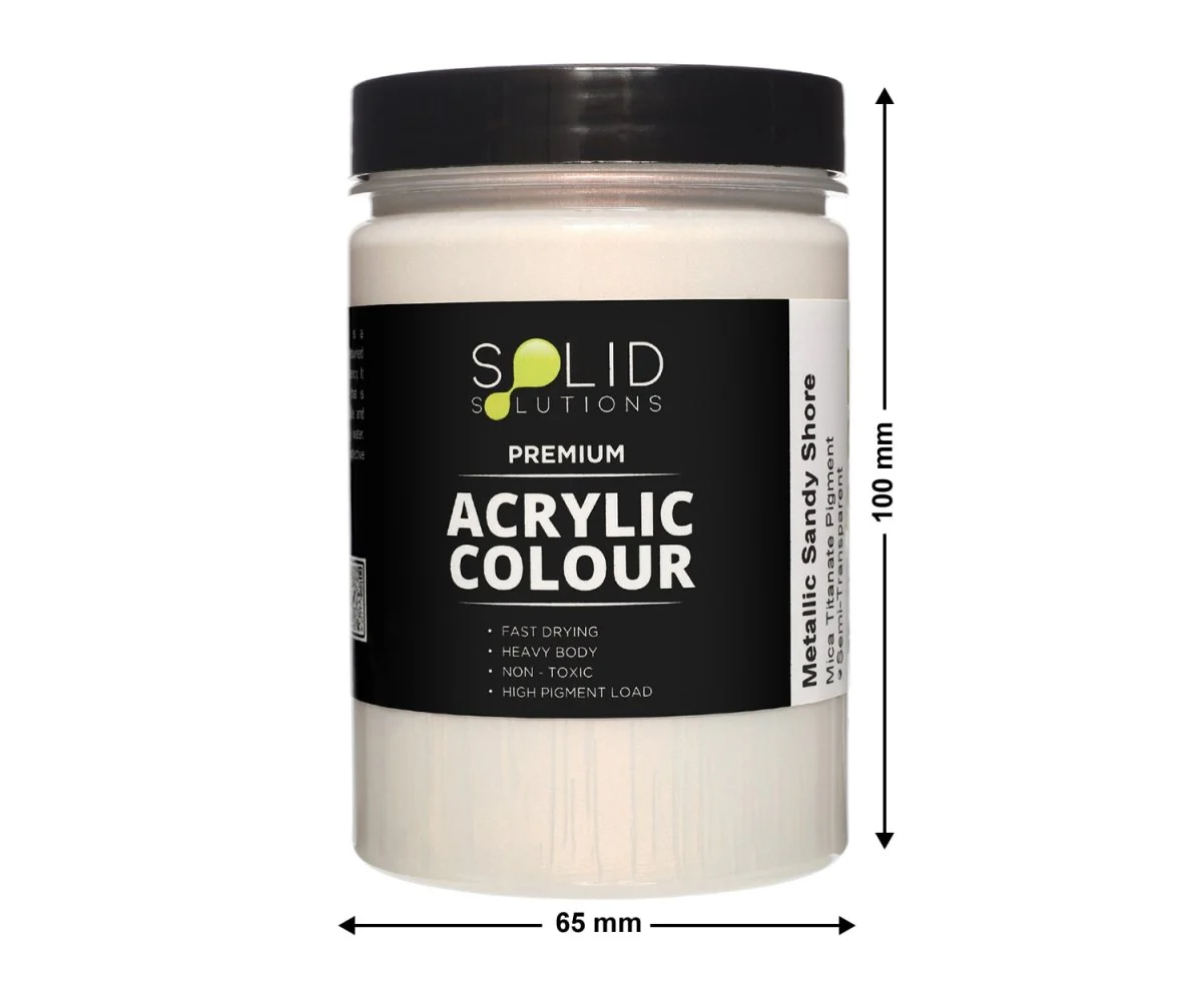 Acrylic Paint | Metallic Sandy Shore - 250ml - Image 4