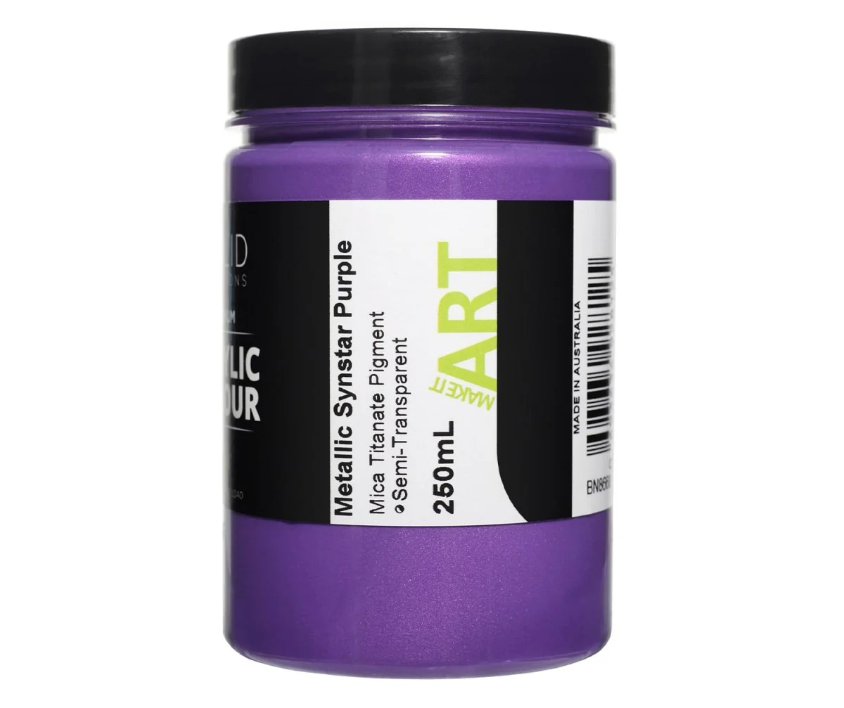 Acrylic Paint | Metallic Synstar Purple - 250ml - Image 3