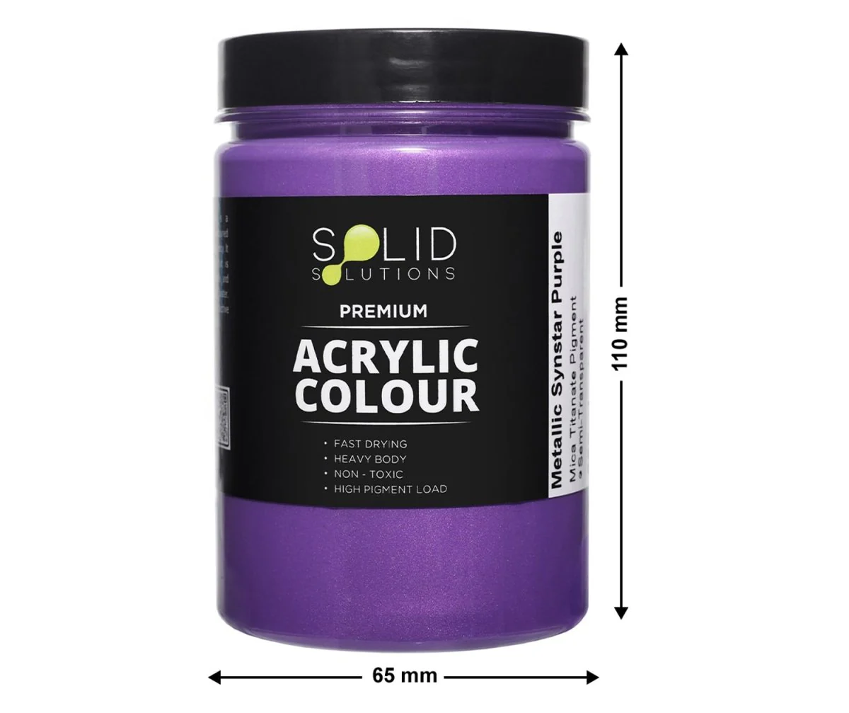 Acrylic Paint | Metallic Synstar Purple - 250ml - Image 4