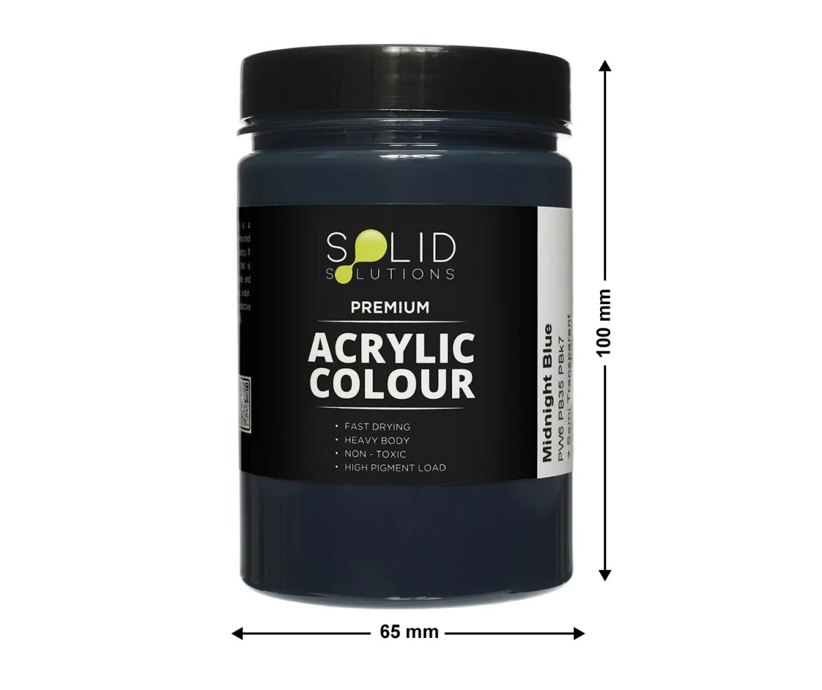 Acrylic Paint | Midnight Blue - 250ml - Image 4