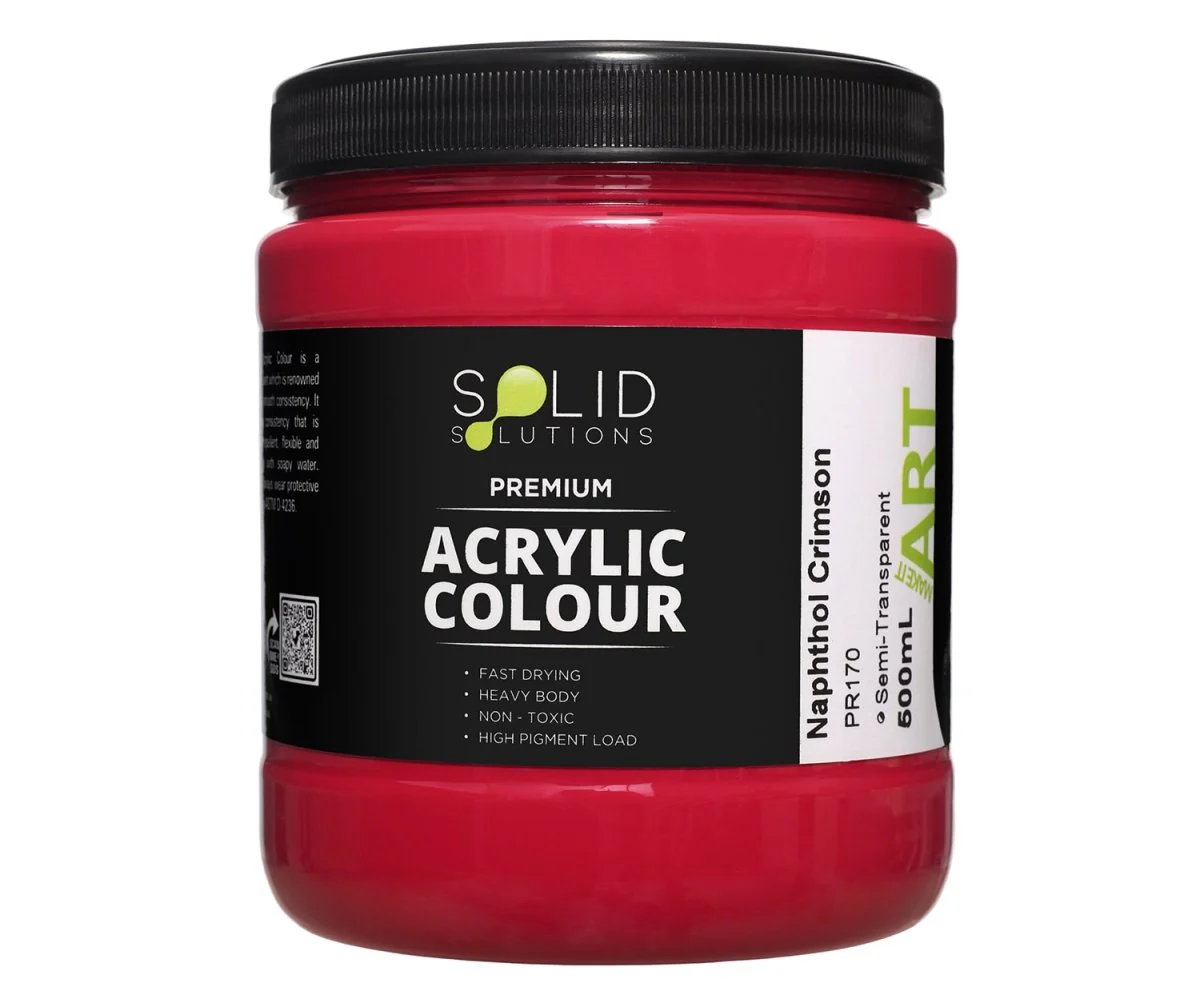 Acrylic Paint | Naphthol Crimson - 500ml