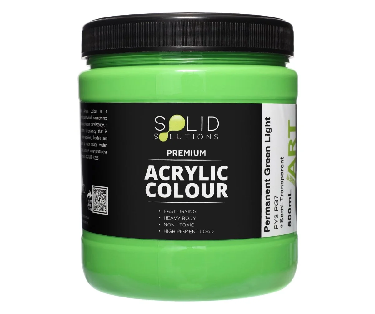 Acrylic Paint | Permanent Green Light - 500ml