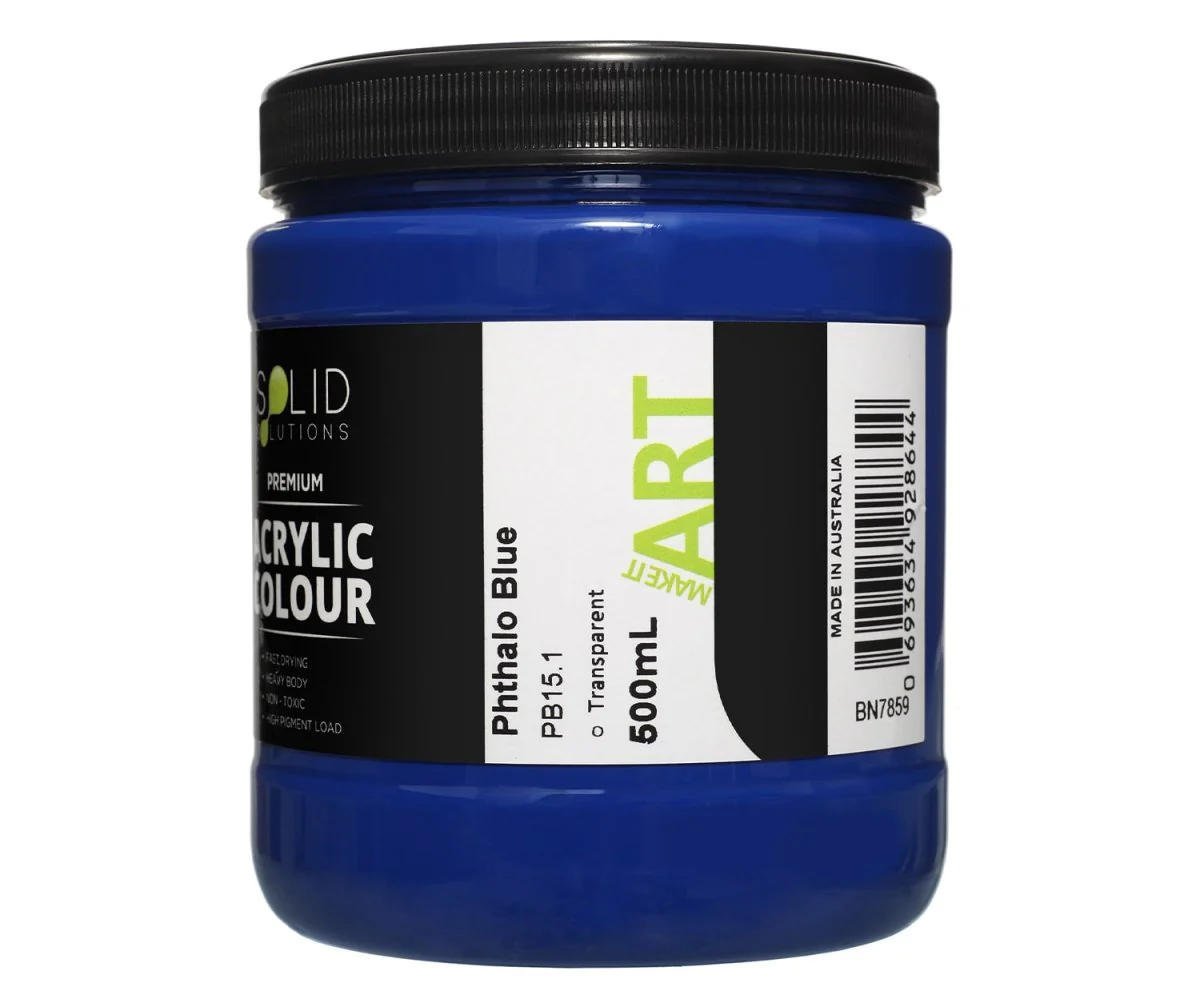 Acrylic Paint | Phthalo Blue - 500ml - Image 3