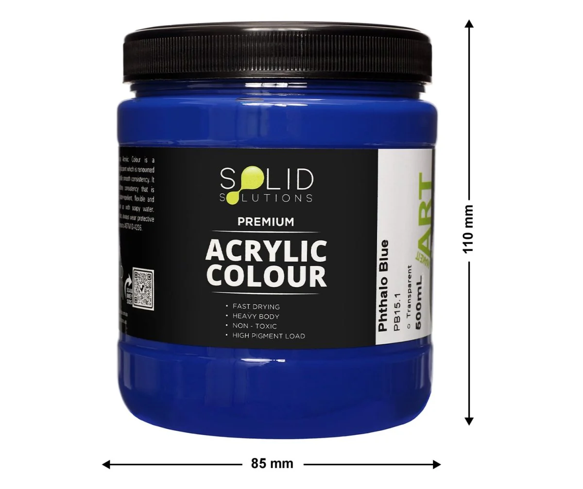 Acrylic Paint | Phthalo Blue - 500ml - Image 4