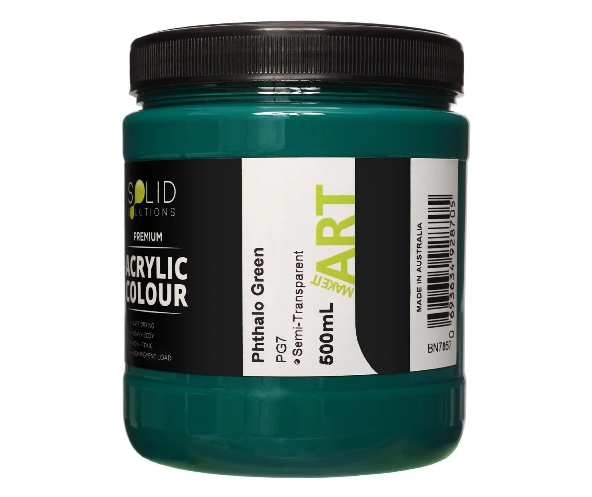 Acrylic Paint | Phthalo Green - 500ml - Image 4