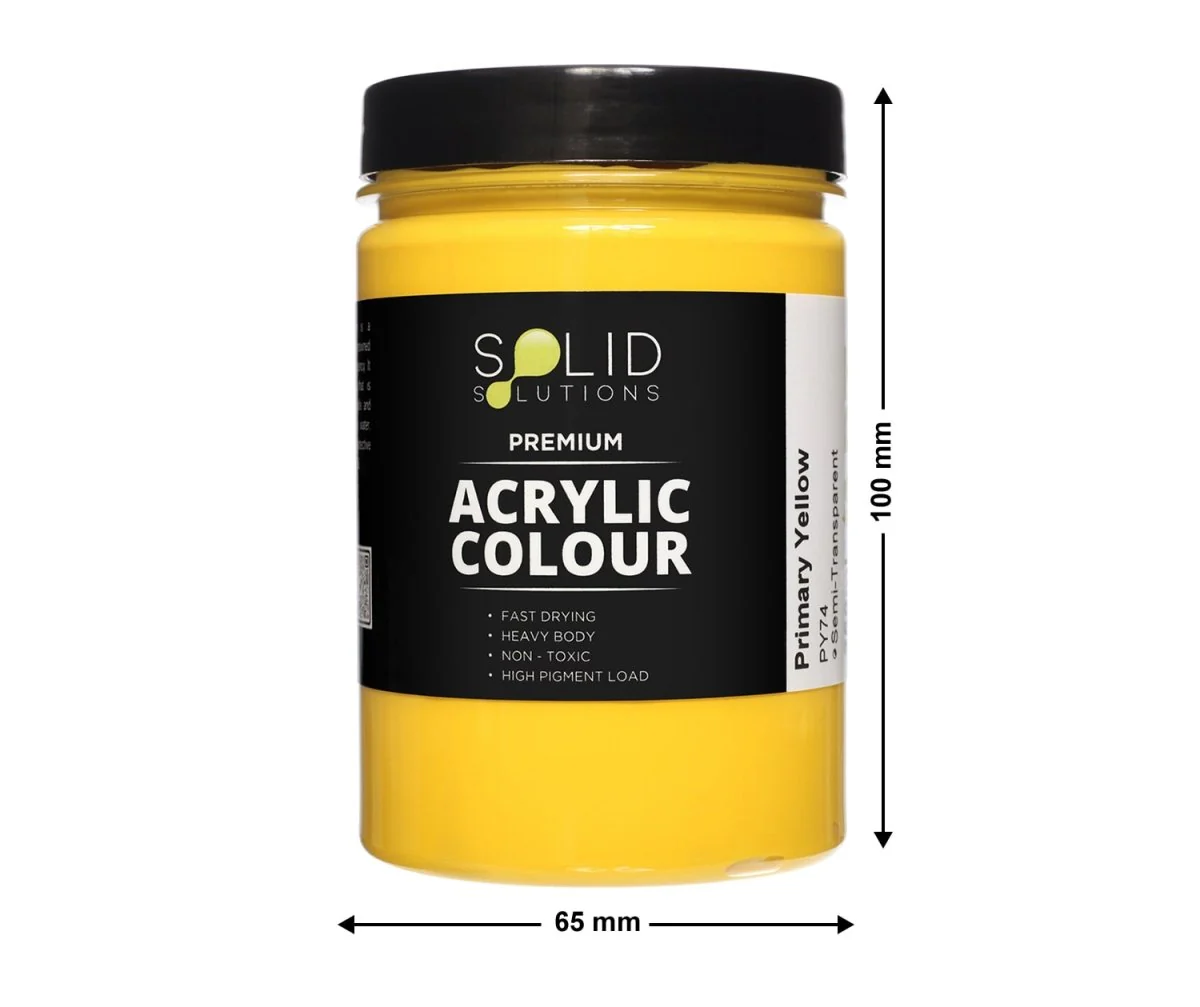 Acrylic Paint | Primary Yellow - 250ml - Image 4