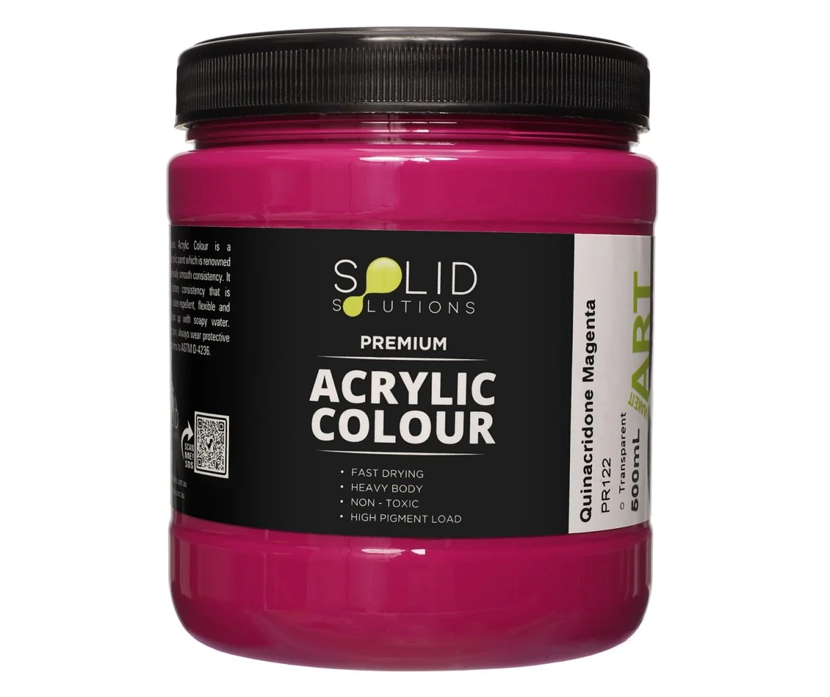 Acrylic Paint | Quinacridone Magenta - 500ml