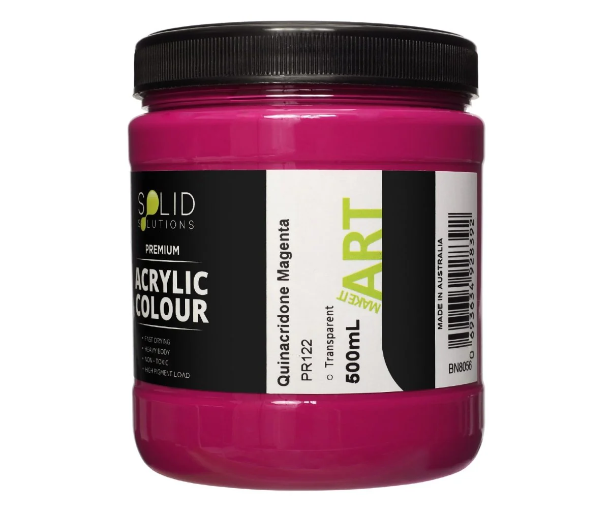 Acrylic Paint | Quinacridone Magenta - 500ml - Image 4