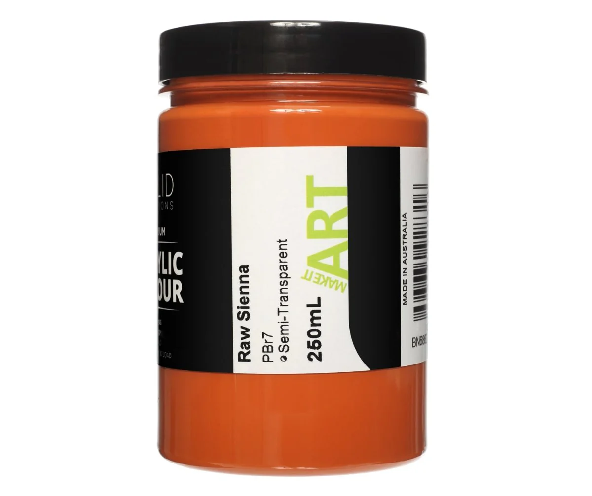 Acrylic Paint | Raw Sienna - 250ml - Image 3