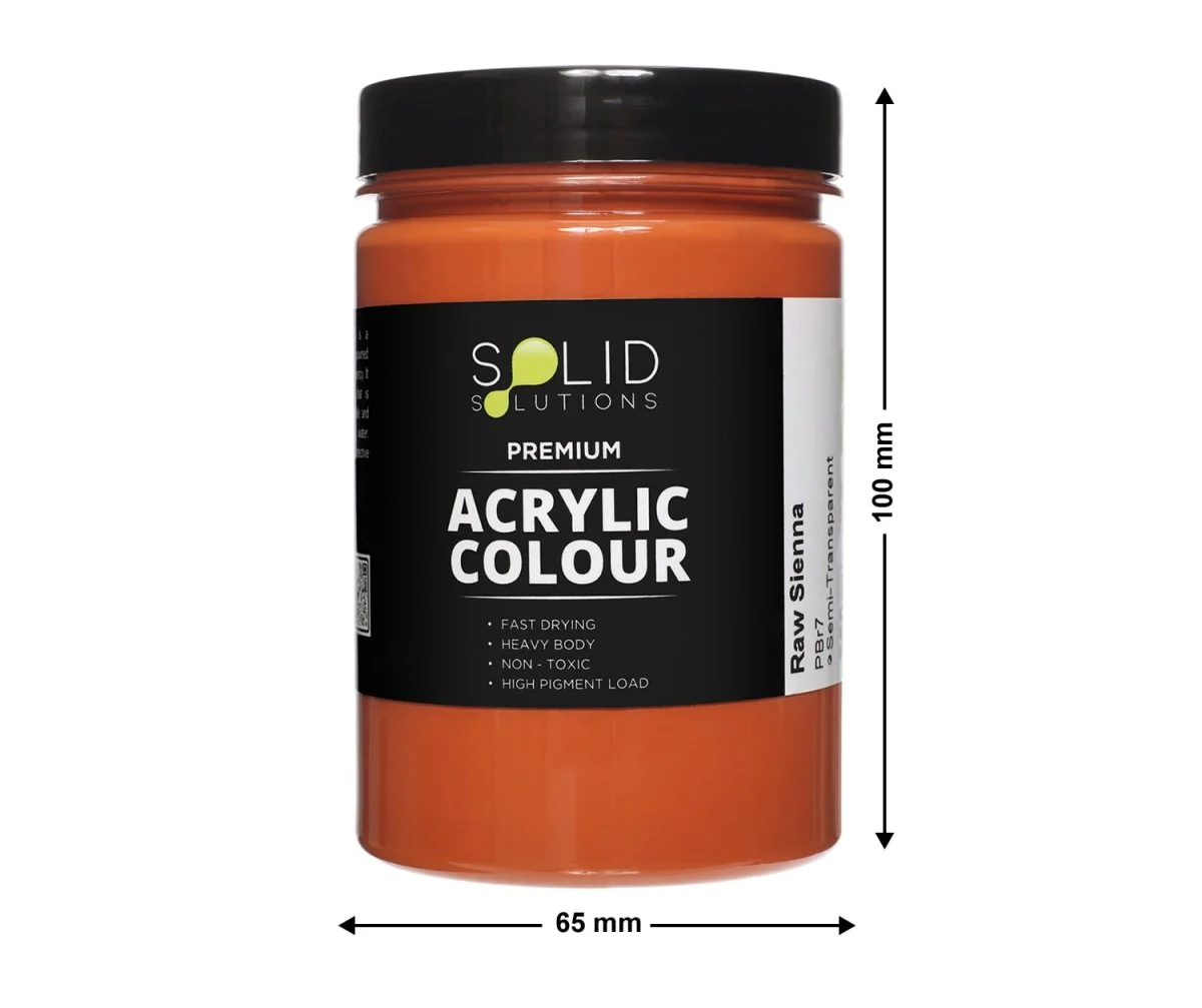Acrylic Paint | Raw Sienna - 250ml - Image 4