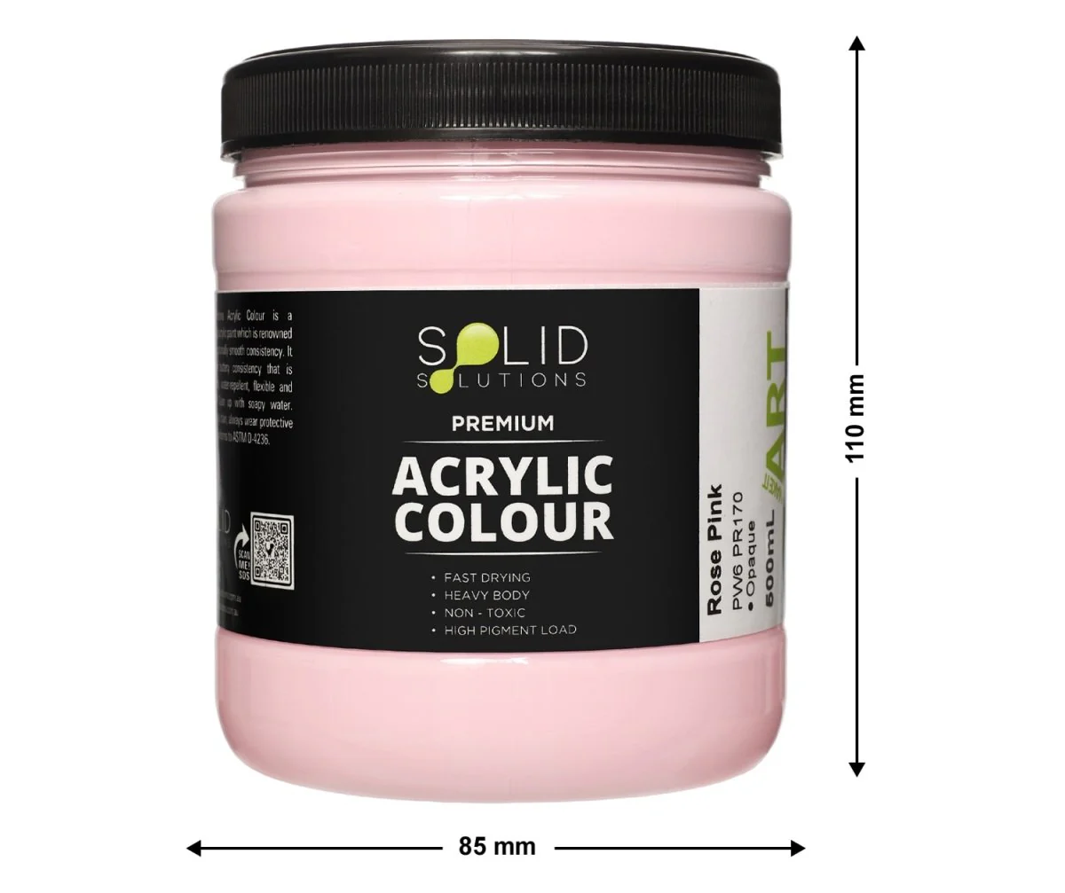 Acrylic Paint | Rose Pink - 500ml - Image 3