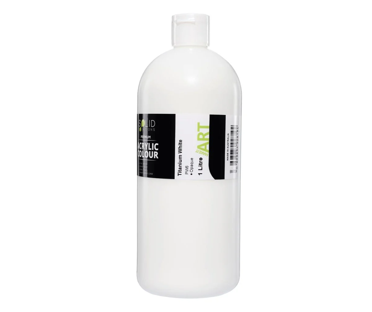Acrylic Paint | Titanium White - 1 Litre - Image 3