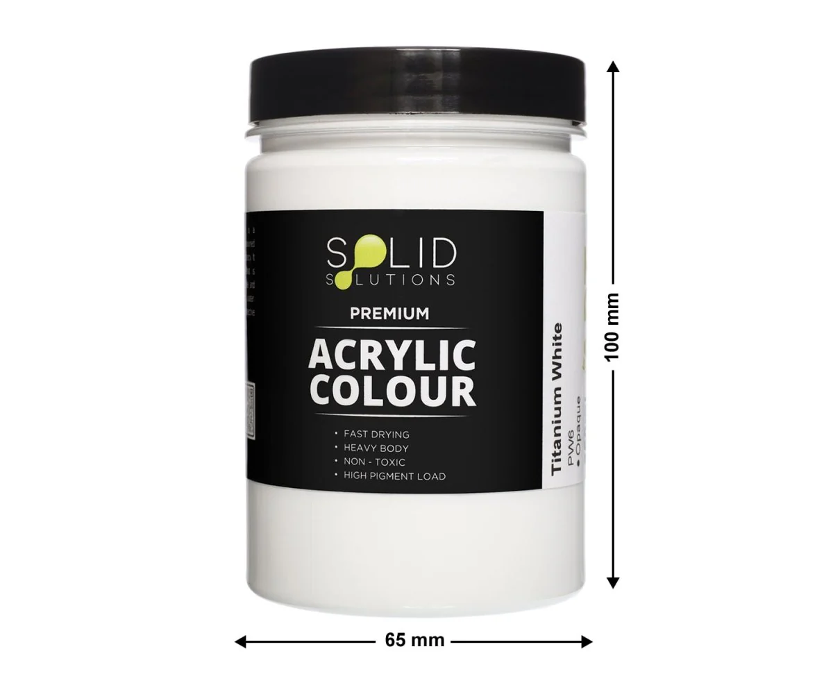 Acrylic Paint | Titanium White - 250ml - Image 4