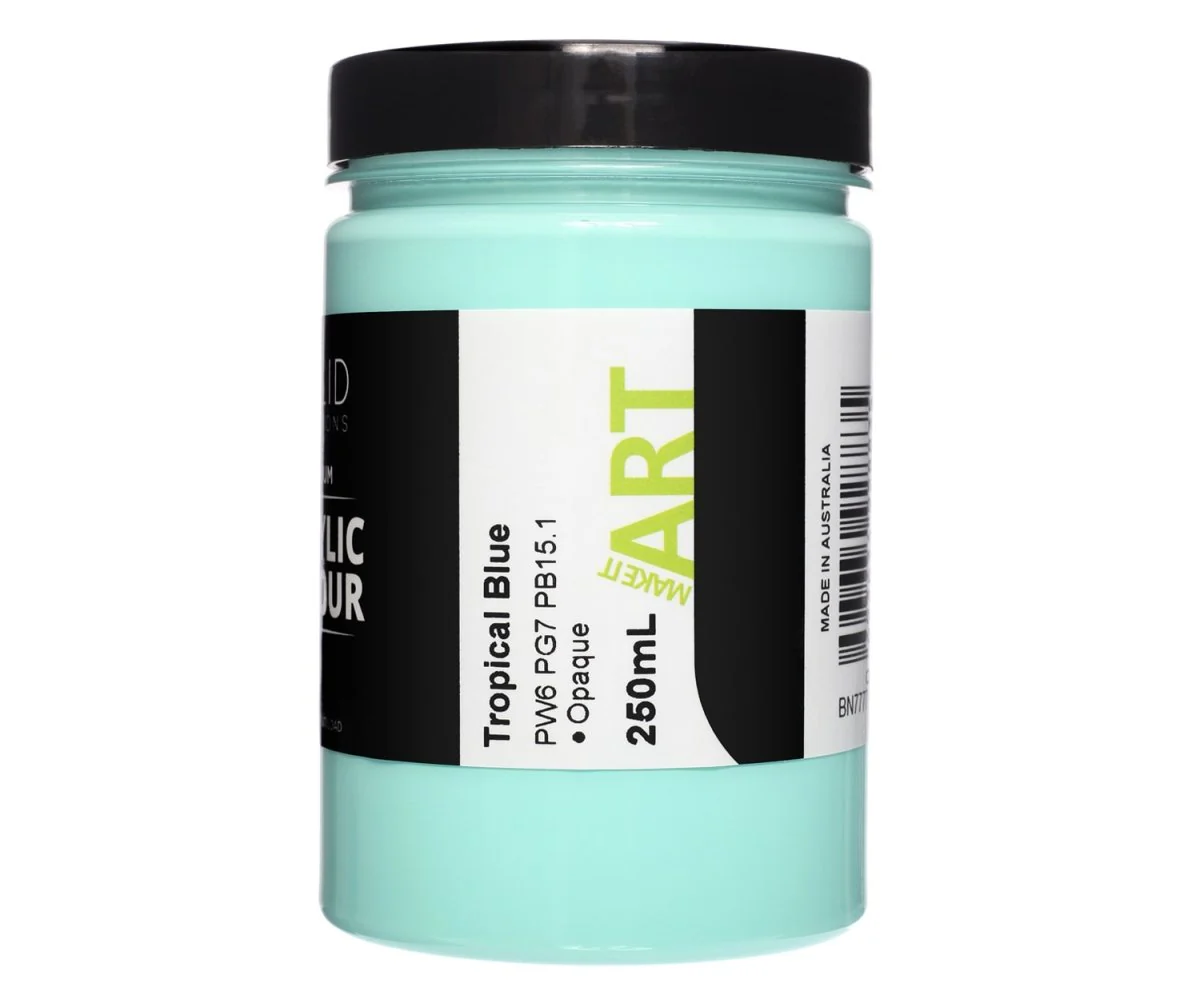 Acrylic Paint | Tropical Blue - 250ml - Image 3