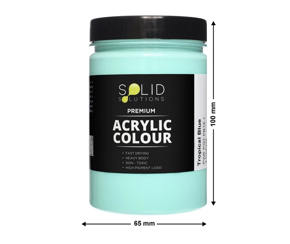 Acrylic Paint | Tropical Blue - 250ml - Image 4