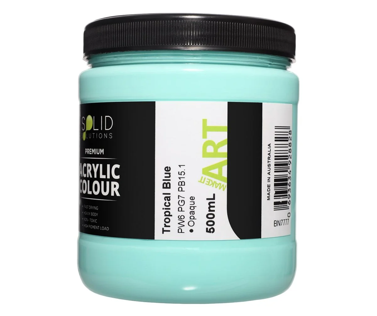 Acrylic Paint | Tropical Blue - 500ml - Image 4
