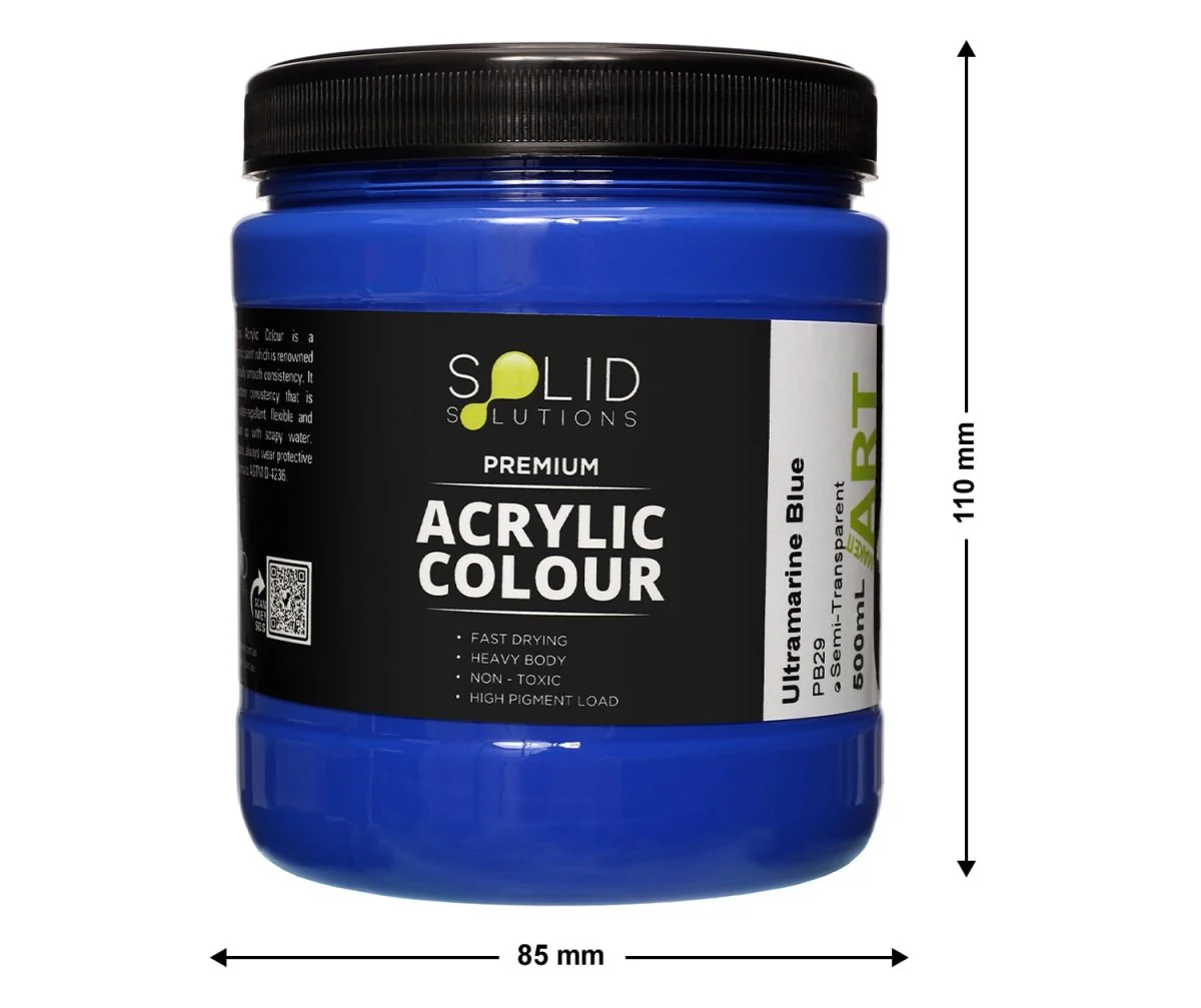 Acrylic Paint | Ultramarine Blue - 500ml - Image 3