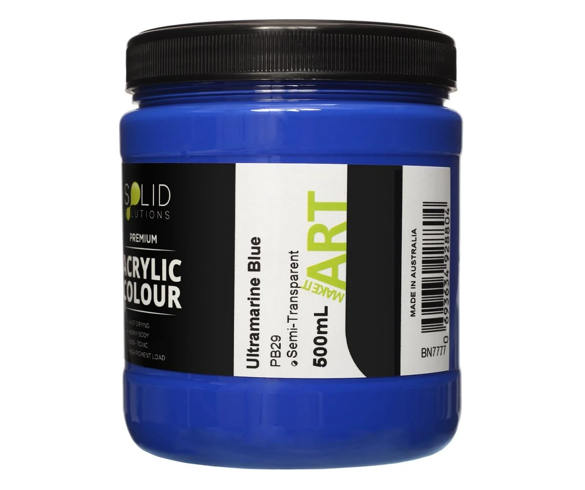 Acrylic Paint | Ultramarine Blue - 500ml - Image 4