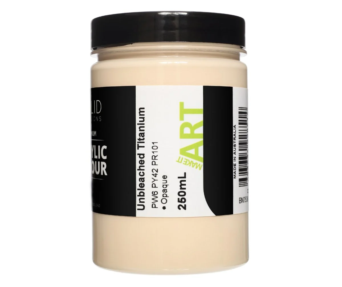 Acrylic Paint | Unbleached Titanium - 250ml - Image 3
