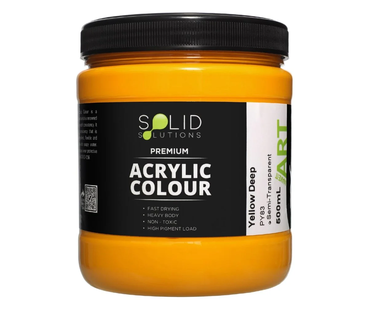 Acrylic Paint | Yellow Deep - 500ml