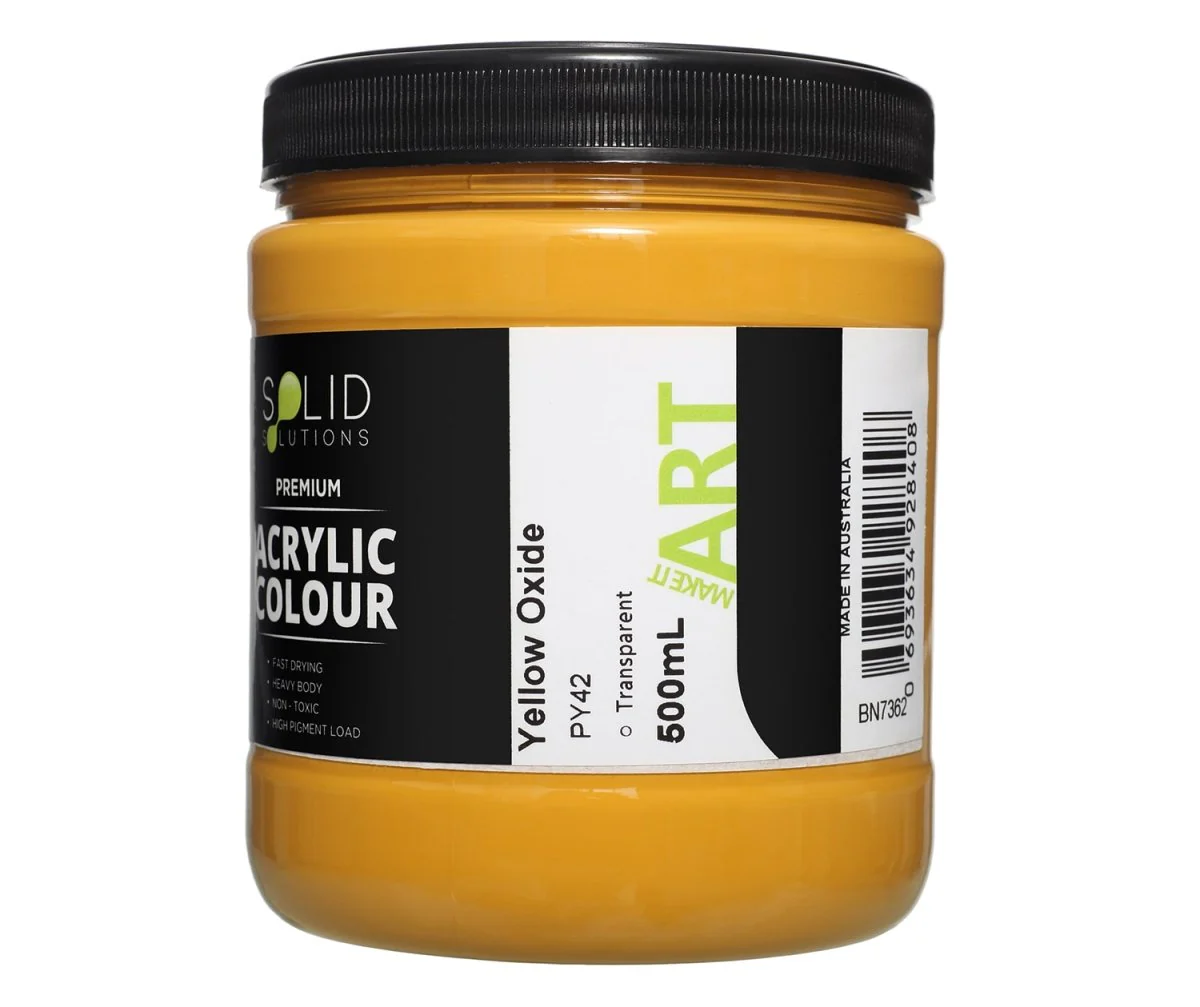 Acrylic Paint | Yellow Oxide - 500ml - Image 4