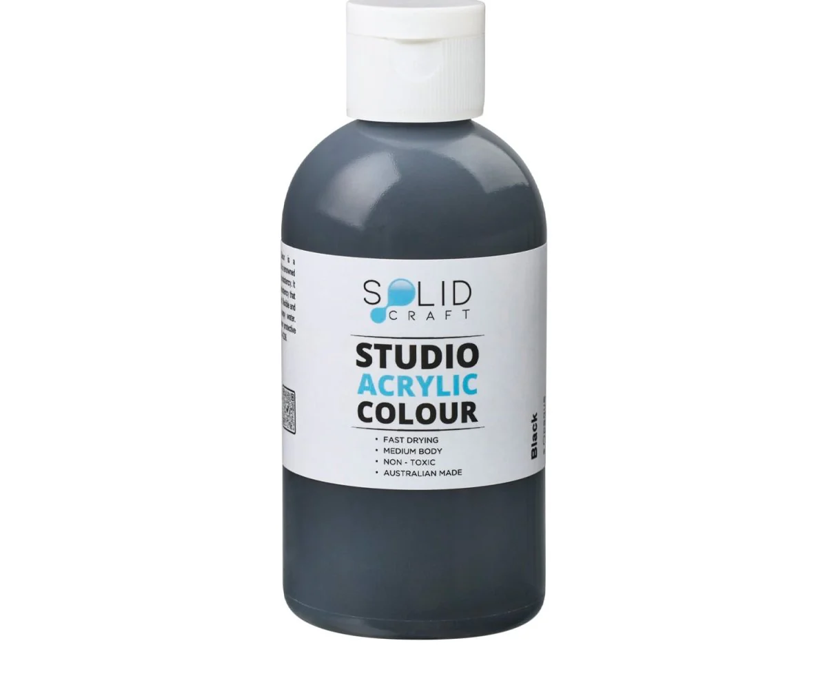 Studio Acrylic Paint | Black - 250ml
